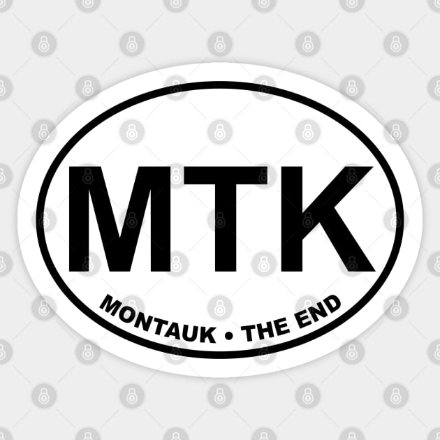 Montauk - The End Sticker by dtummine